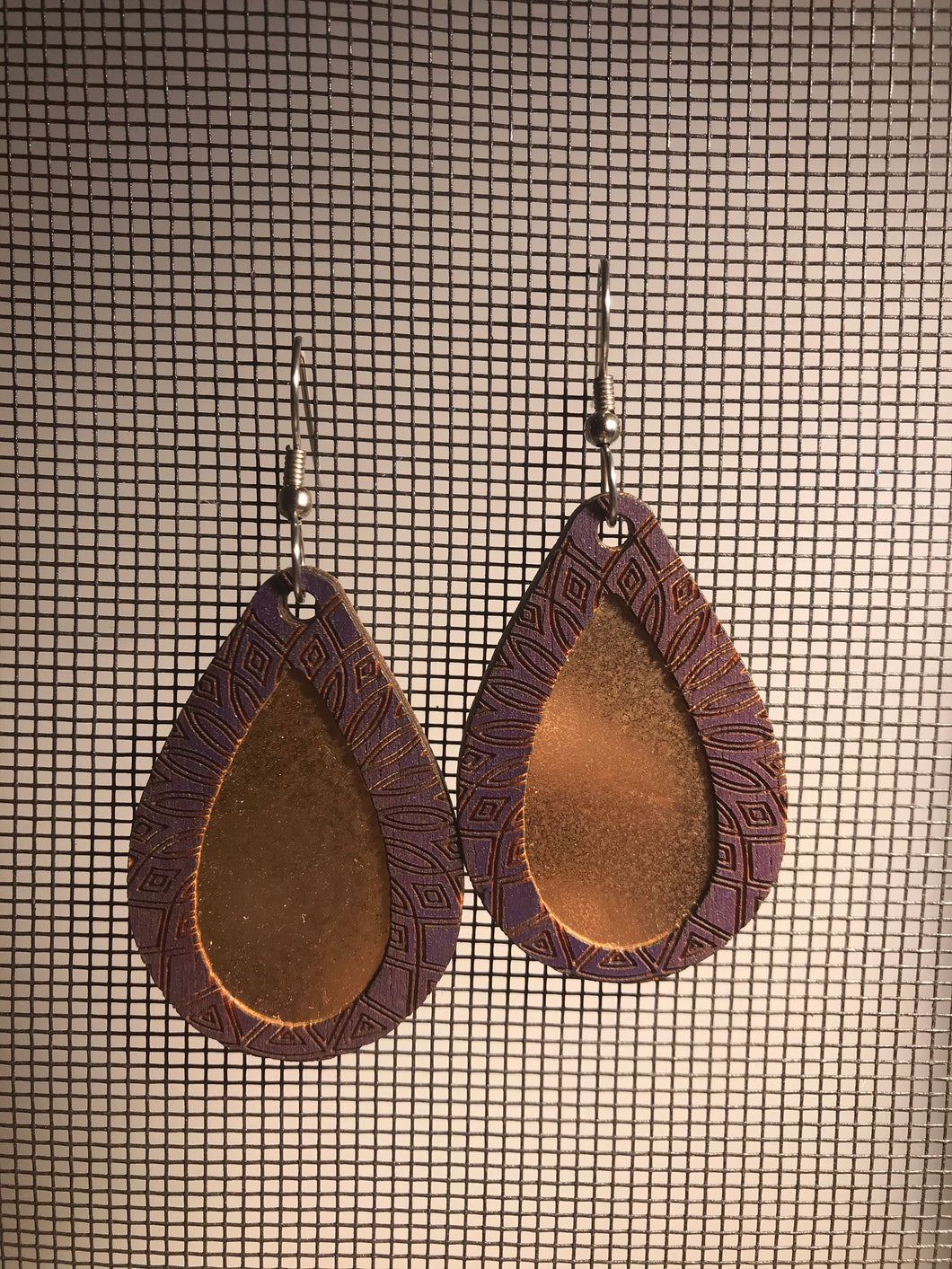 Earrings(wooden with stainless steel hooks)40