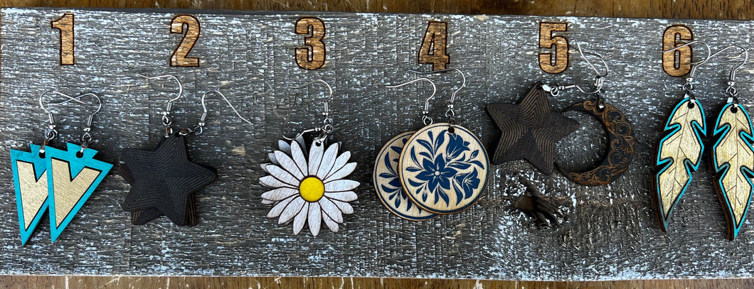 Earrings( wood)1j