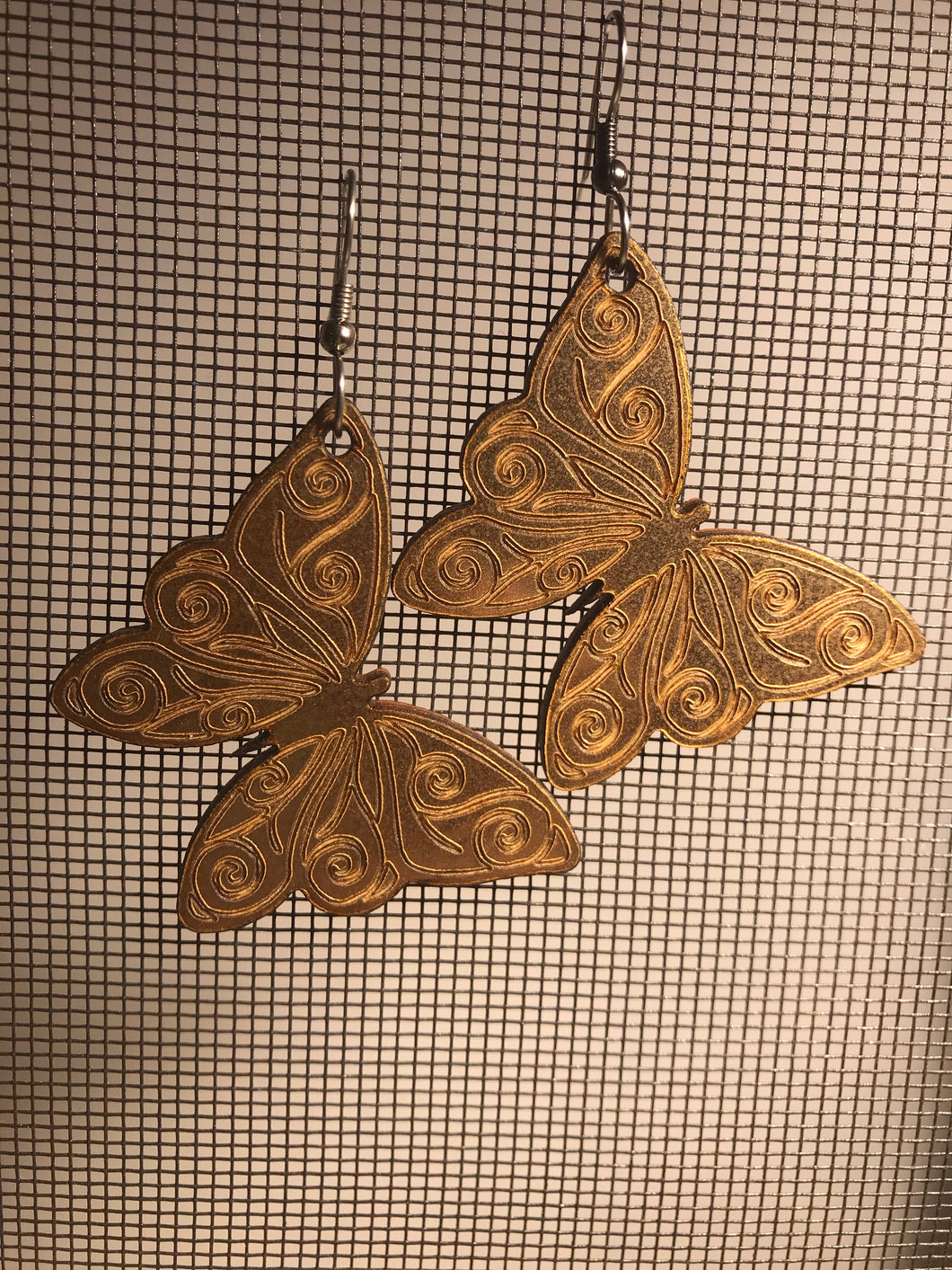 Earrings(wooden with stainless steel hooks)94