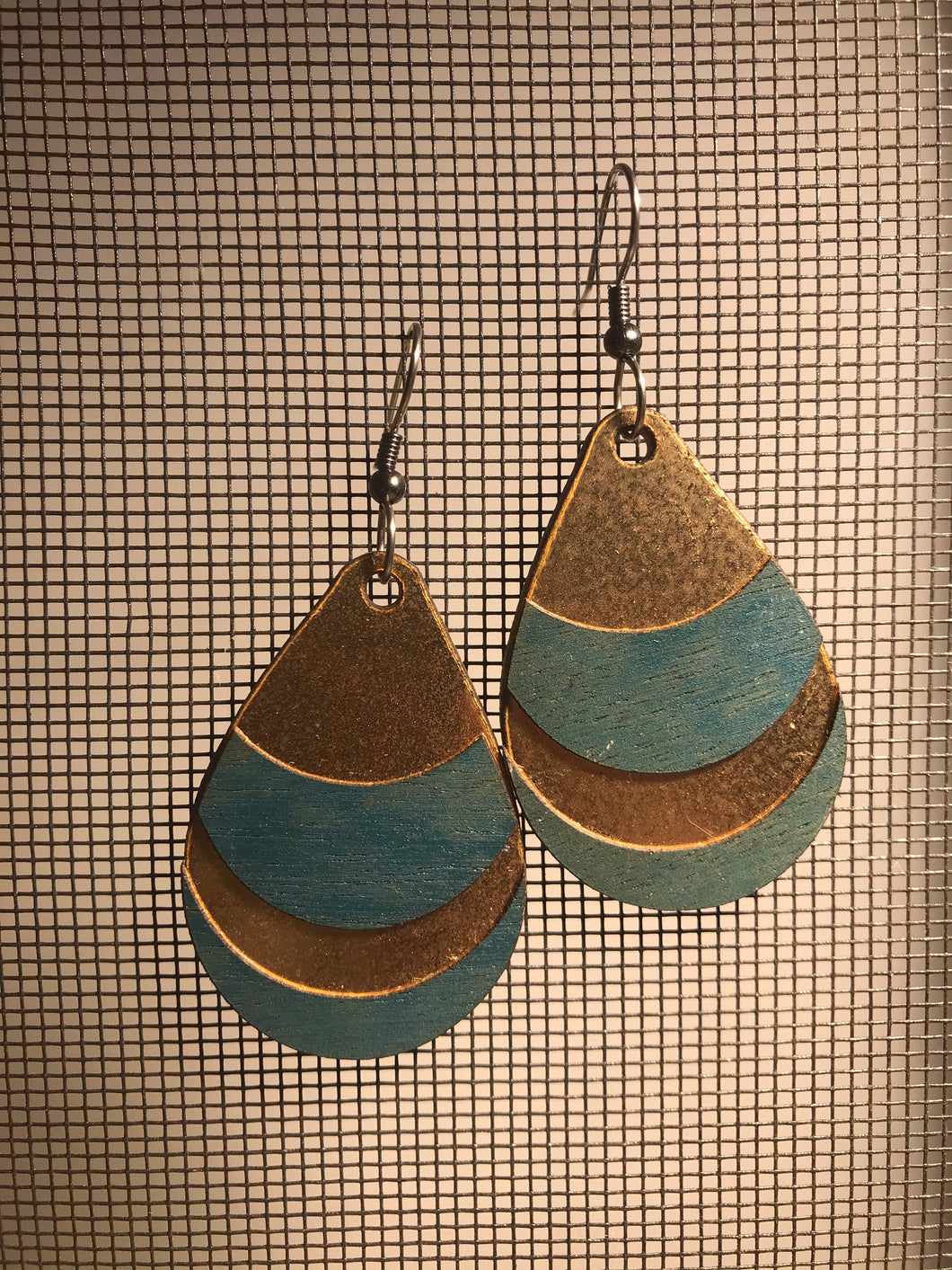 Earrings(wooden with stainless steel hooks)60