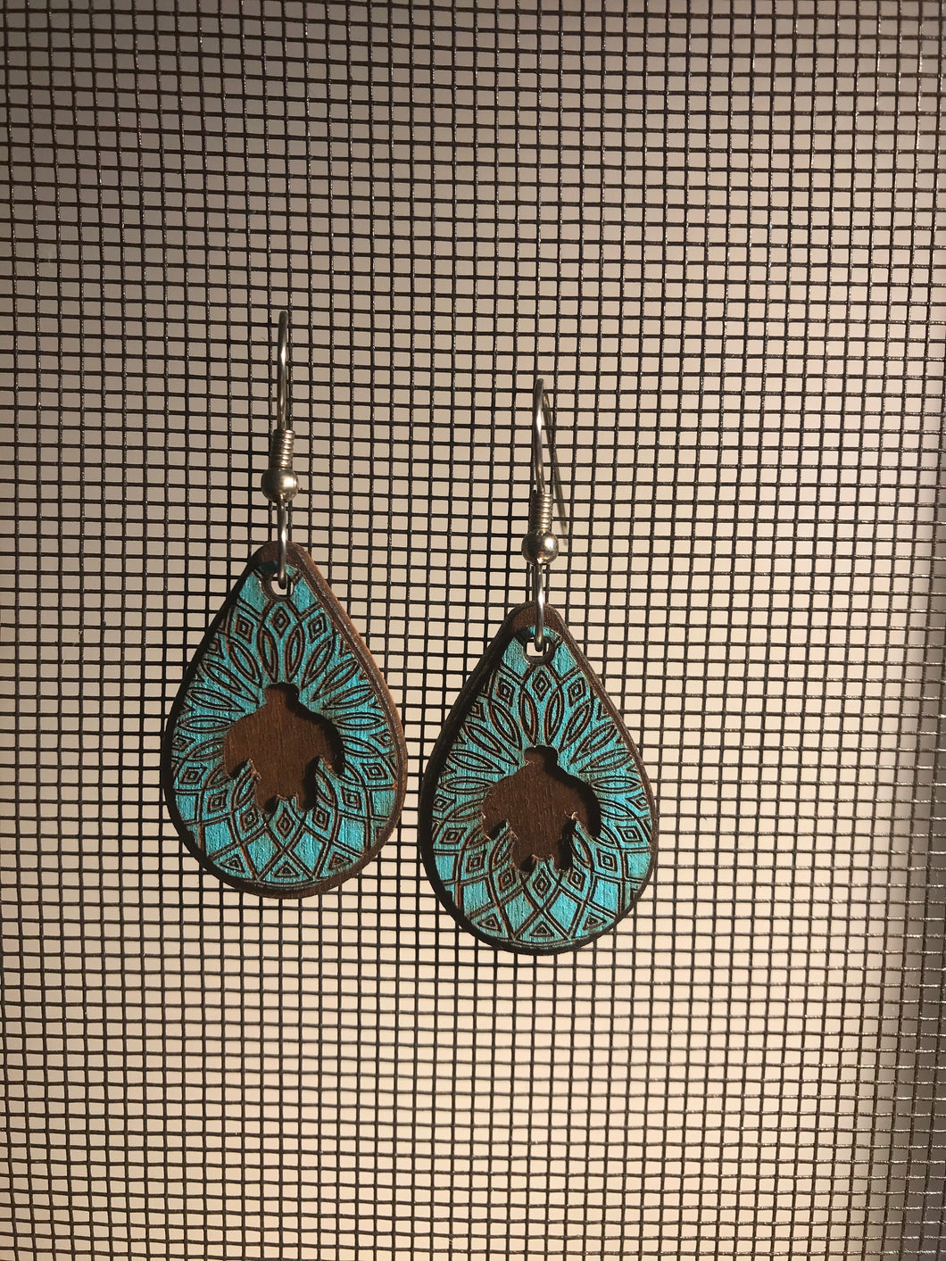 Earrings(wooden with stainless steel hooks)123