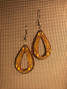 Earrings(wooden with stainless steel hooks)63