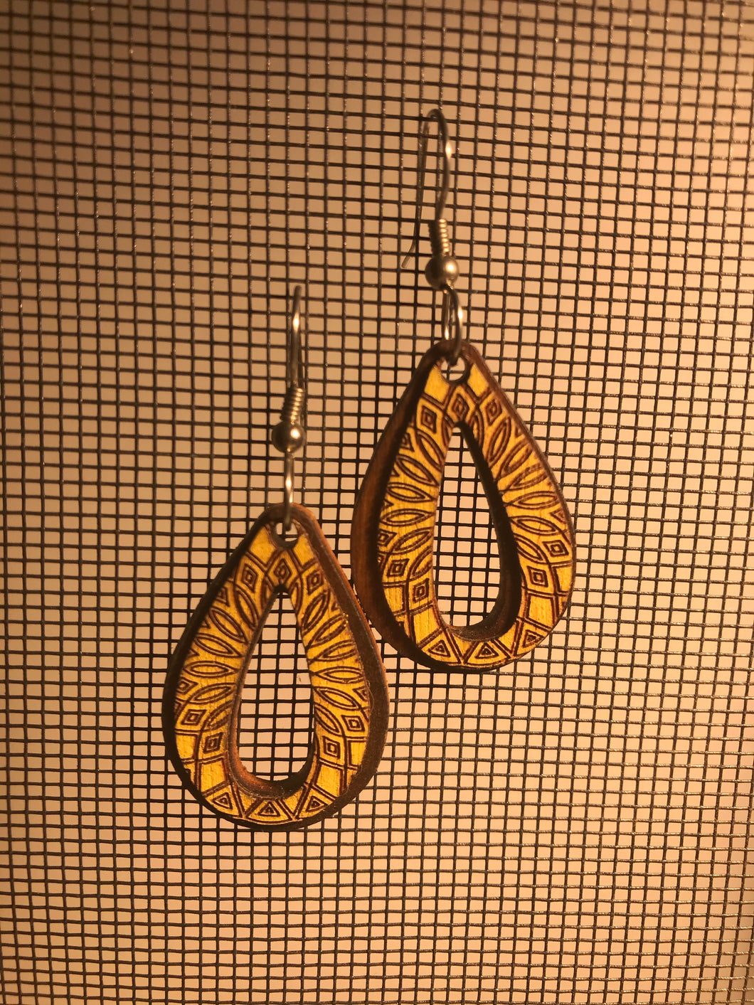 Earrings(wooden with stainless steel hooks)63