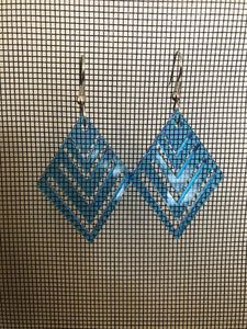 Earrings(Acrylic and wood composite)2