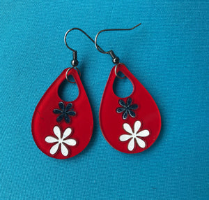 Earrings(wooden with stainless steel hooks)136