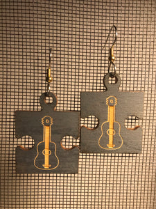 Earrings(wooden with stainless steel hooks)115