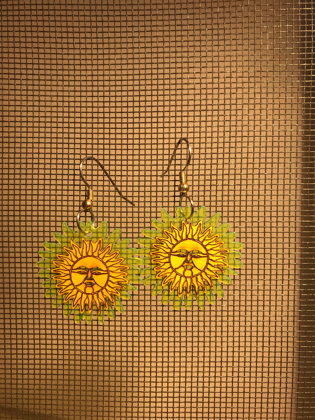 Earrings(Acrylic and wood composite)8